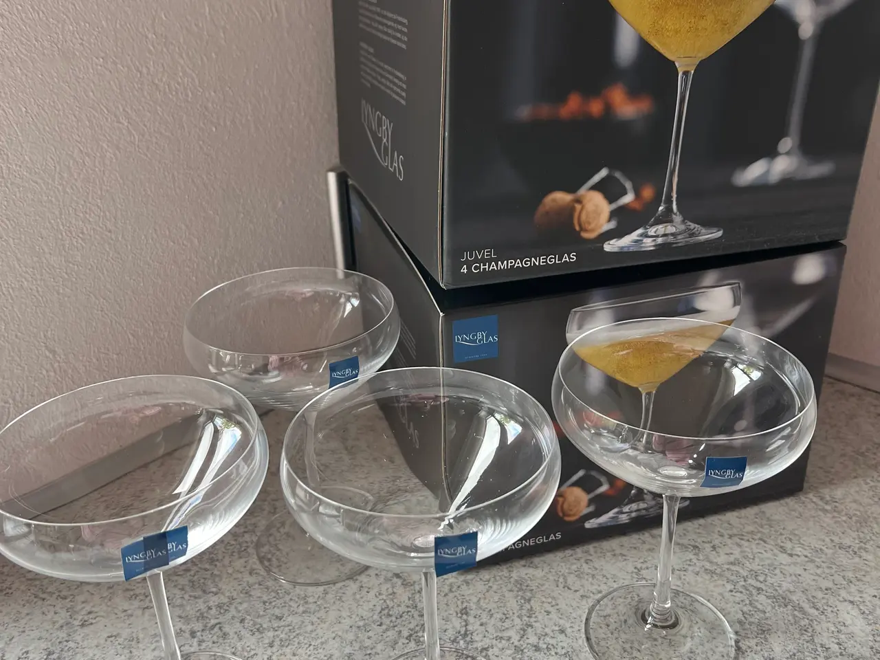 Billede 1 - Lyngby Juvel Champagneskåle