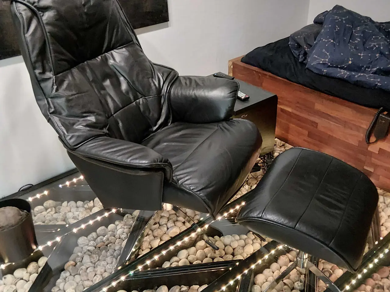 Billede 4 - Stressless, Hjort Knudsen, Farstrup læder lænestol