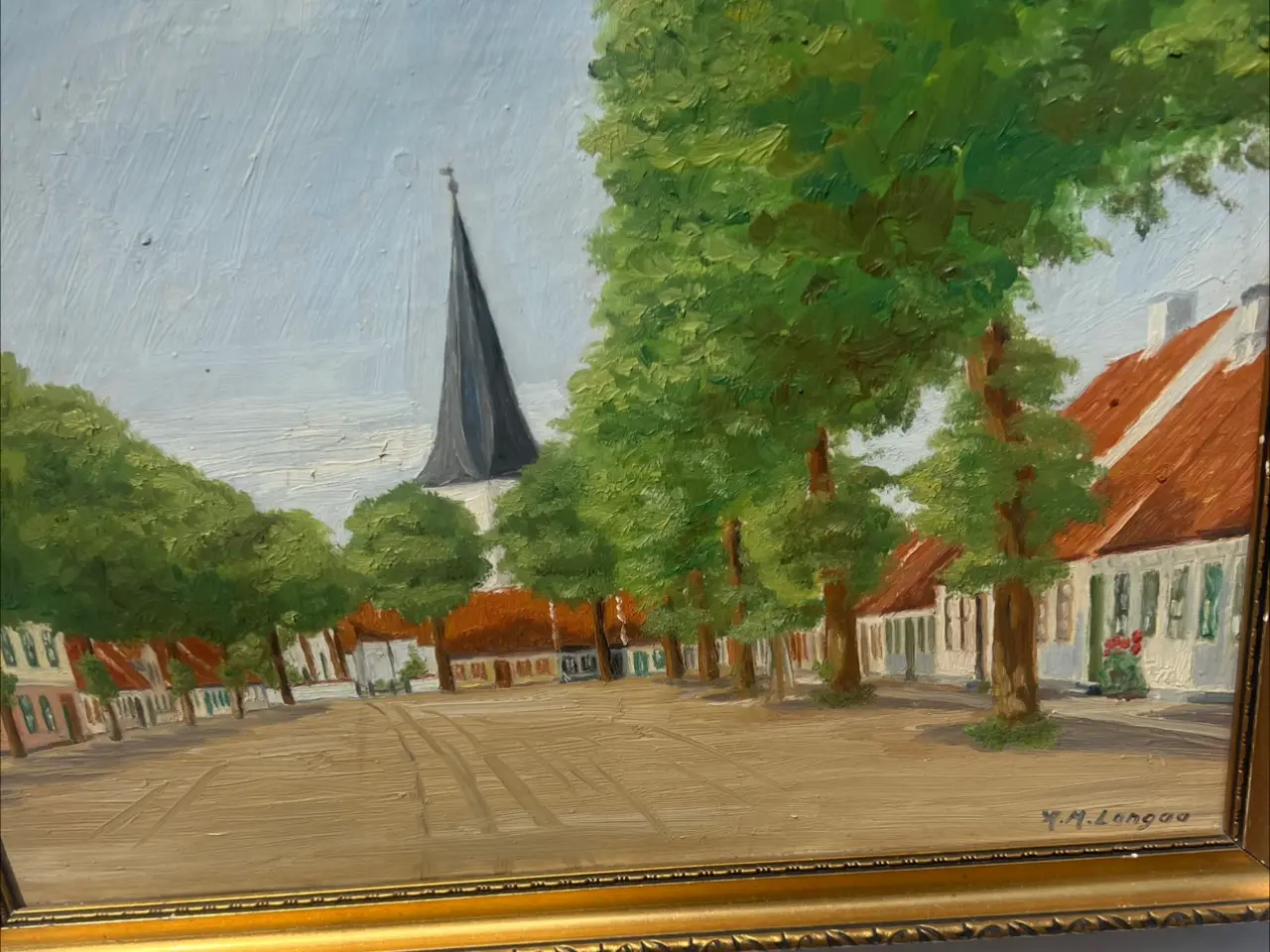 Billede 2 - 4 stk malerier fra Bogense