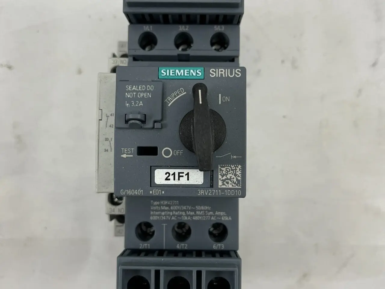 Billede 2 - Siemens SIRIUS 3RV2711-1DD10 Motor Protection 3.2A