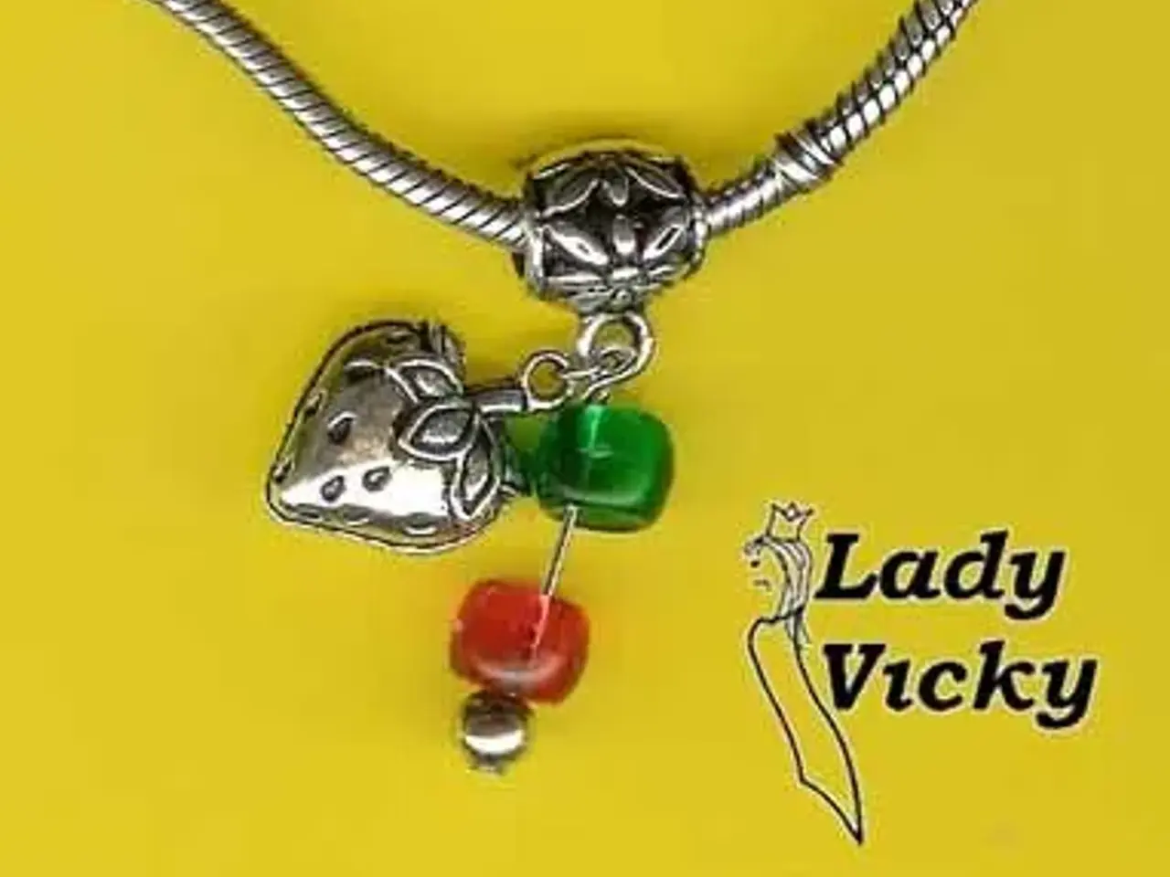 Billede 7 - CHARMS - SMYKKEDELE - jordbær - vedhæng