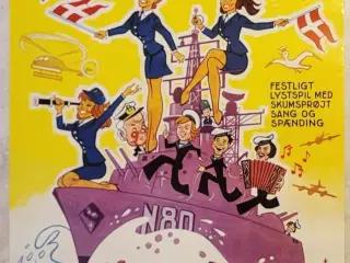Original filmplakat - Piger til søs
