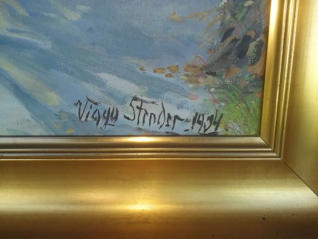 Billede 2 - Maleri Viggo Stender 1934