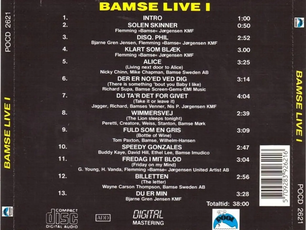 Billede 2 - Bamses Venner – Bamse Live I – CD