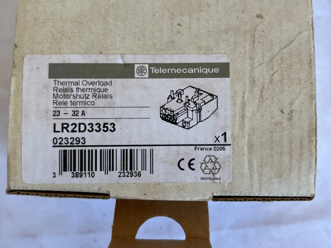 Billede 4 - Telemecanique LR2D3353 Thermal Overload relæ Class