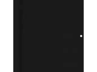 Altanafskærmning 120 × 600 cm - HDPE, sort privatlivsskærm