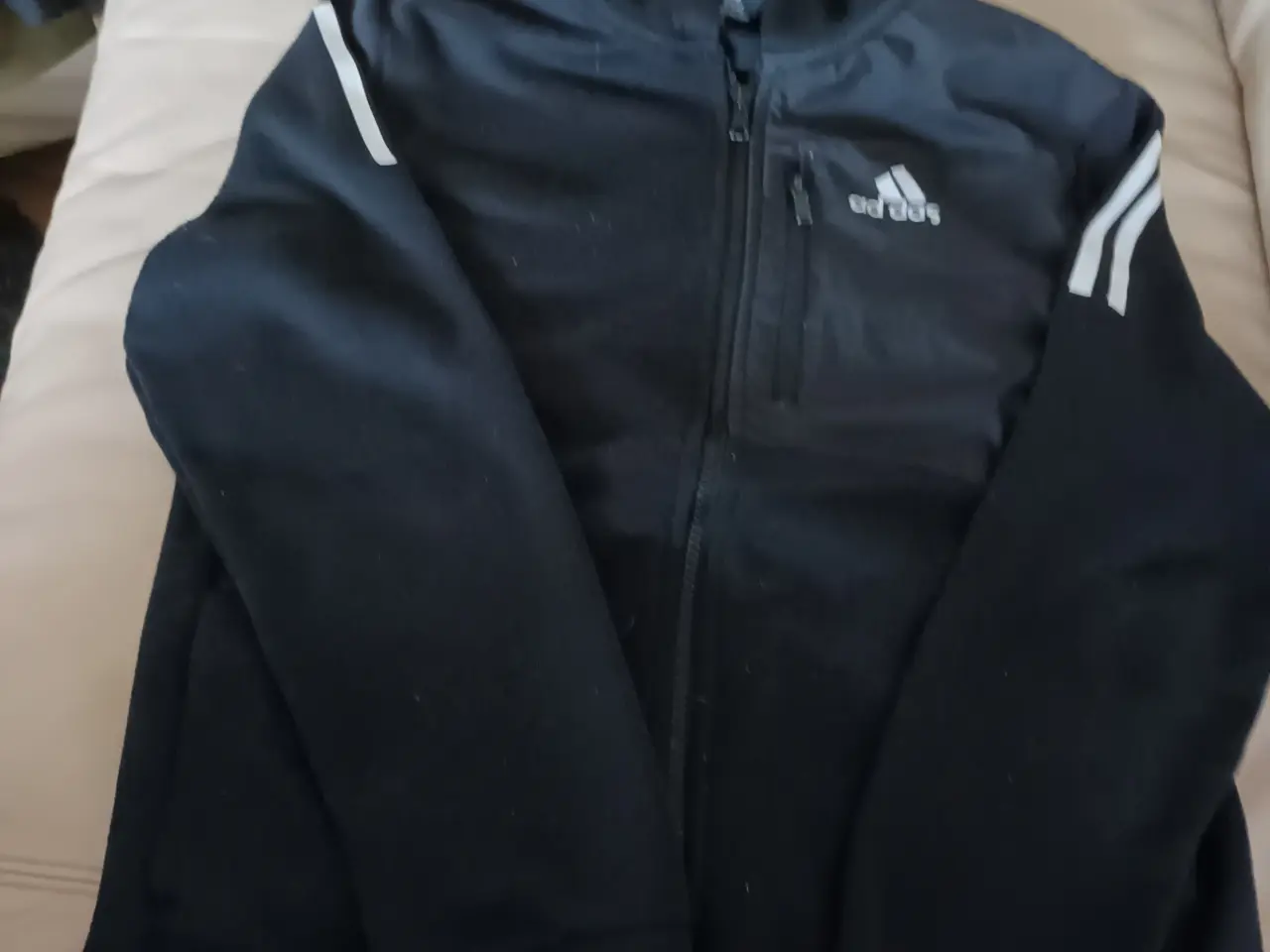 Billede 1 - ADIDAS HÆTTEBLUSE STR 158 12-13 ÅR BOMULD
