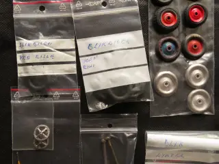 Tekno Falck Blikbiler 6 Stk. + reservedele.
