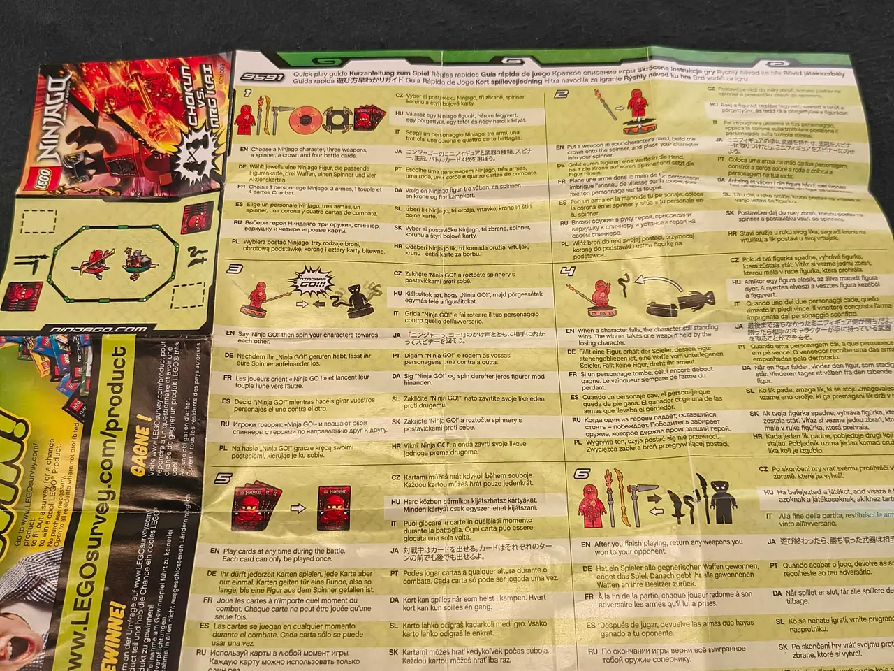 Billede 17 - Ninjago: NRG Kai vs. Chokun spinner sæt (9591)