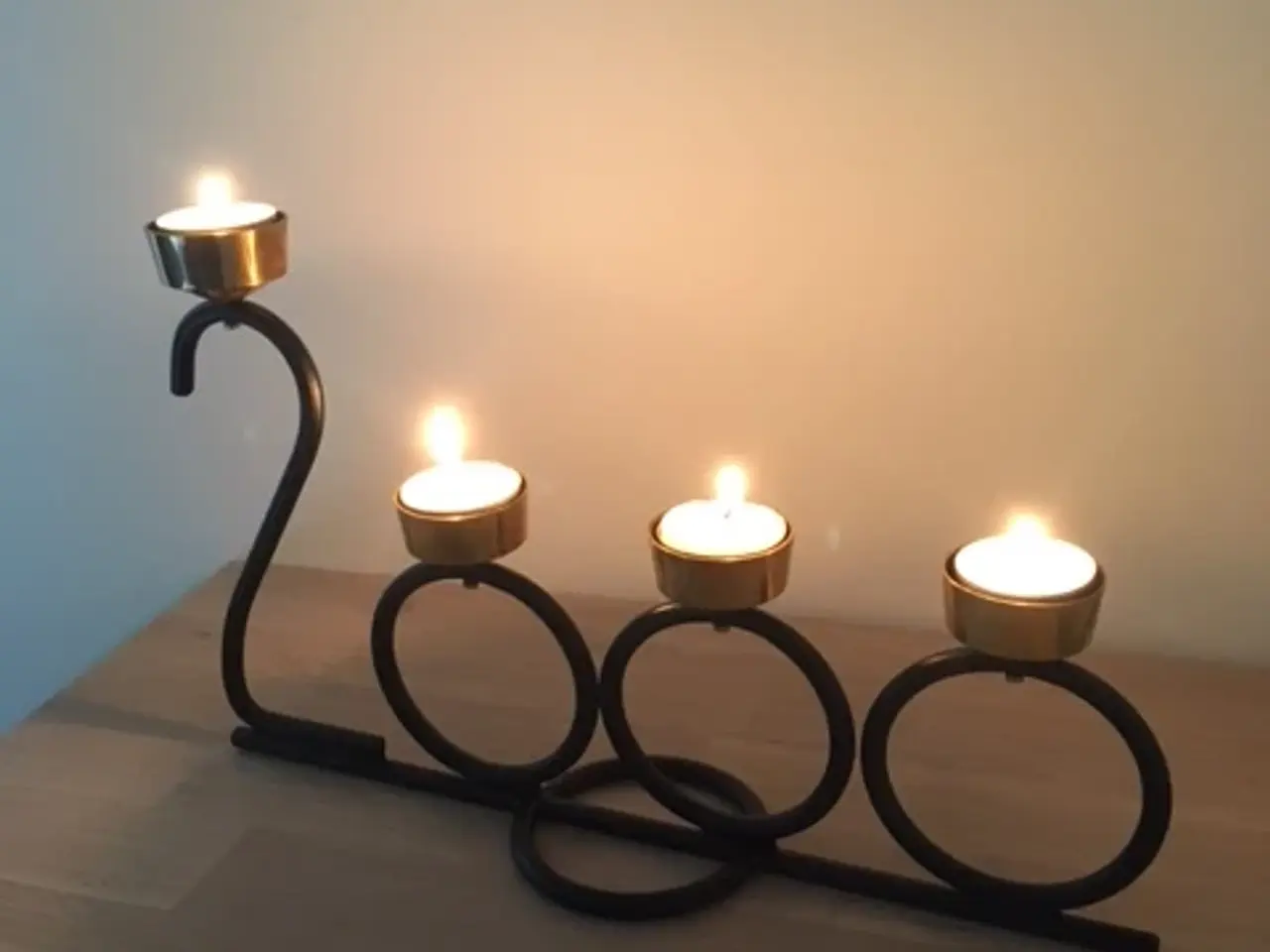 Billede 5 - Adventsstage metal og glas , Julepynt,