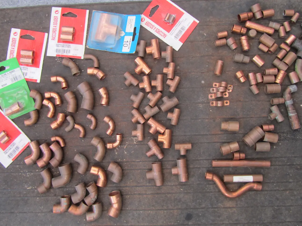 Billede 1 - Div. Kobber fittings.