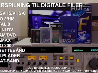Professionel overspilning af lyd/video medier