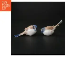Porcelænsfugle, motiv: Optimisten og pessimisten fra B&G (str. 13 cm)