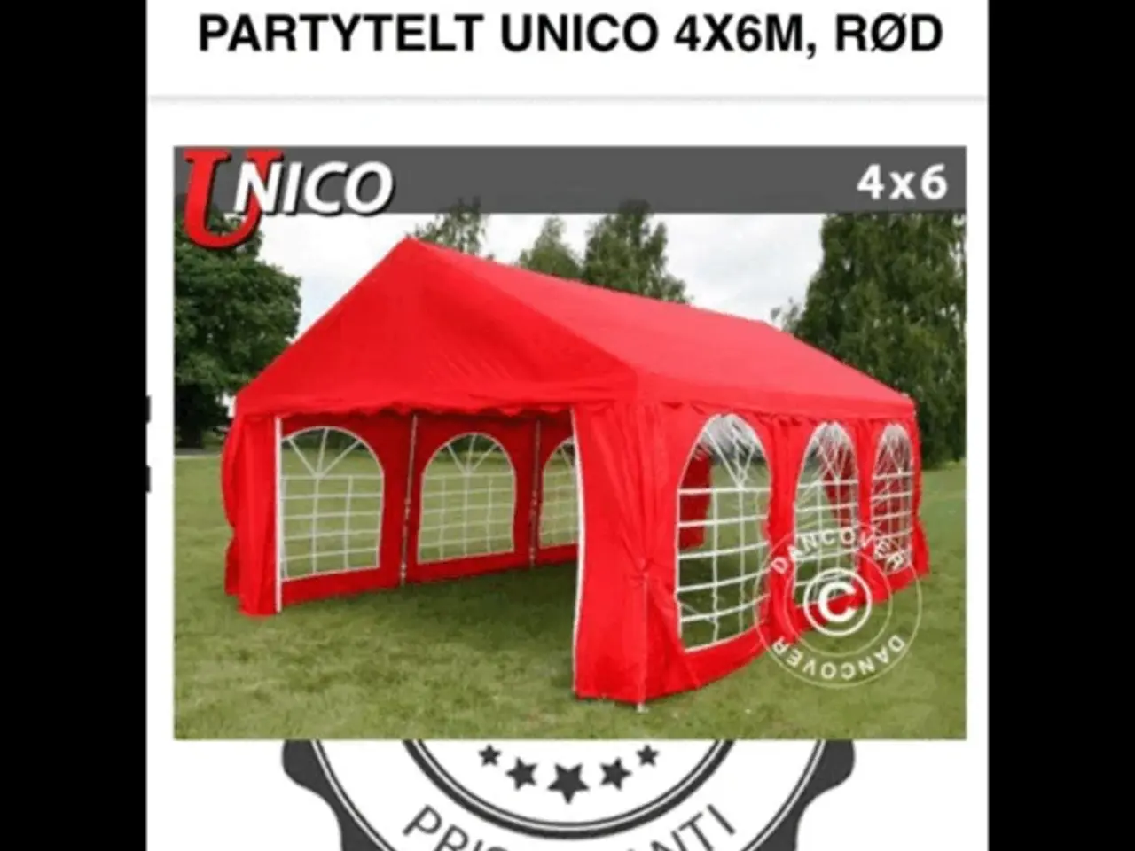 Billede 2 - Dancover partytelt 4x6meter