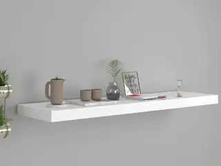 Væghylde 90 x 23,5 cm - hvid