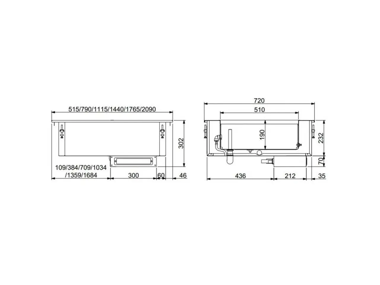 Billede 2 - Bain marie – 5/1 GN