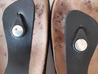 Sorte Scholl sandaler