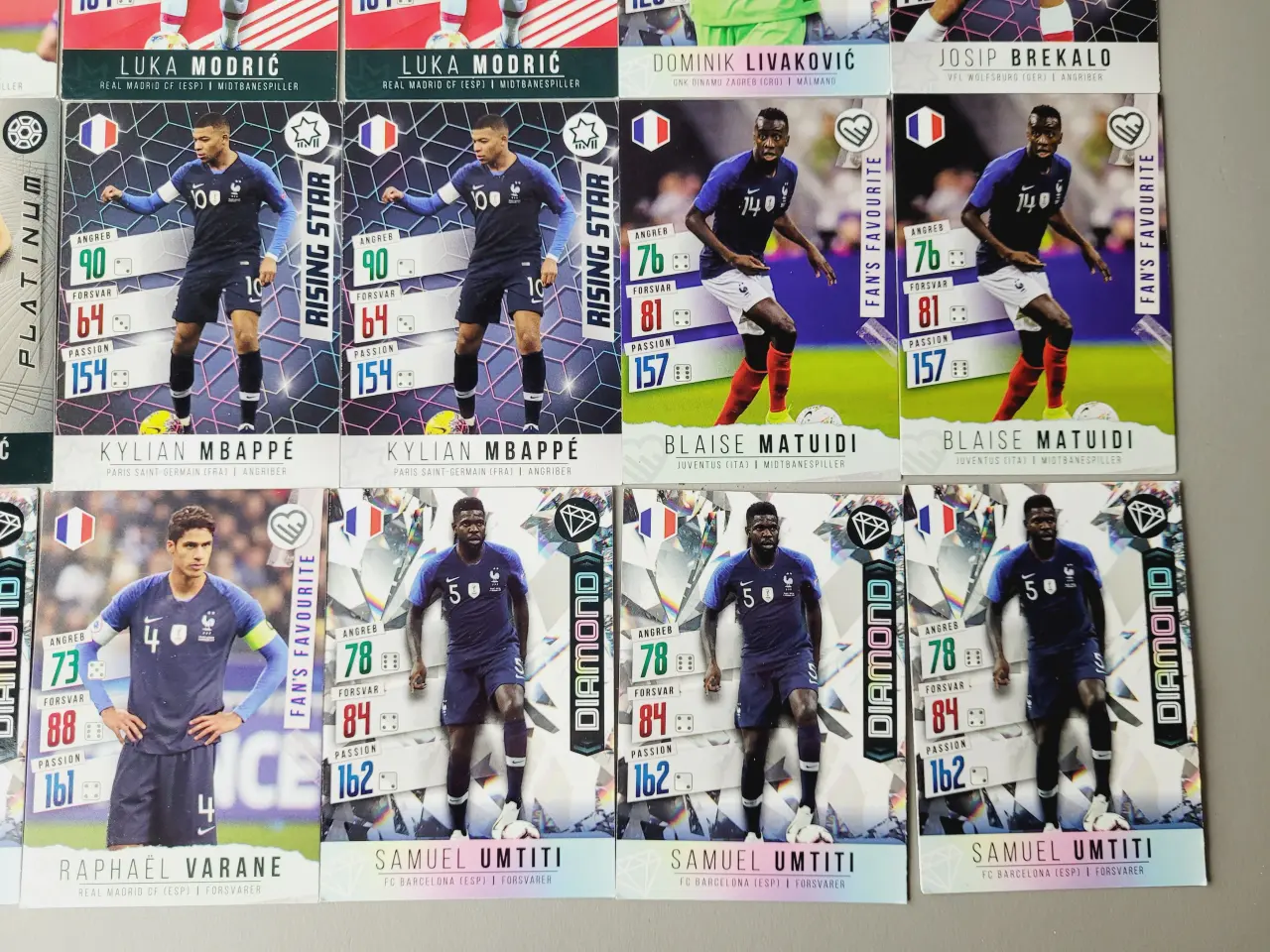 Billede 4 - ⭐️: Panini Adrenalyn XL fodboldkort – Samling på 3