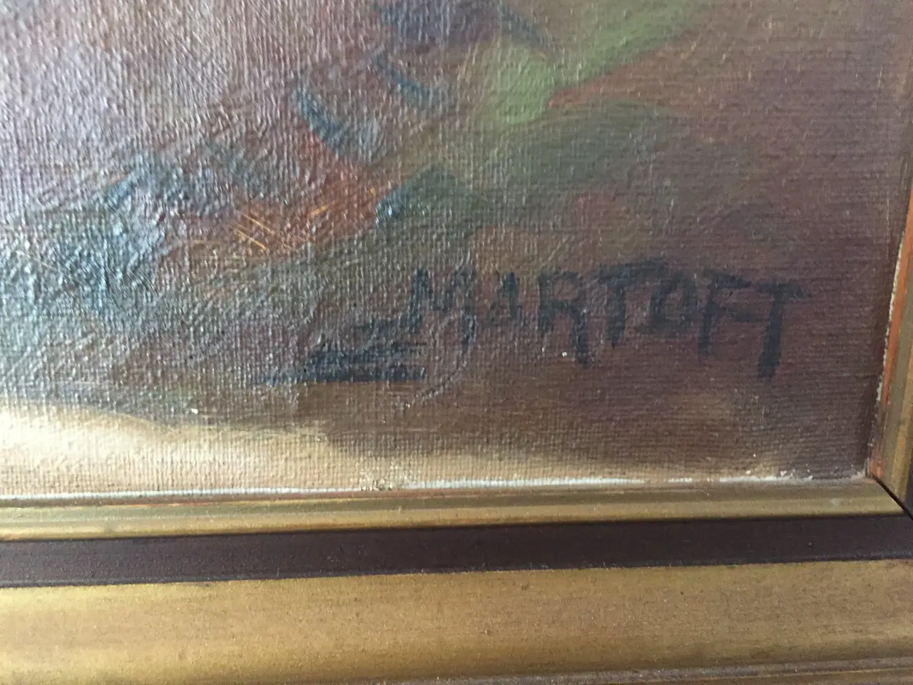 Billede 3 - Maleri sign. Martoft