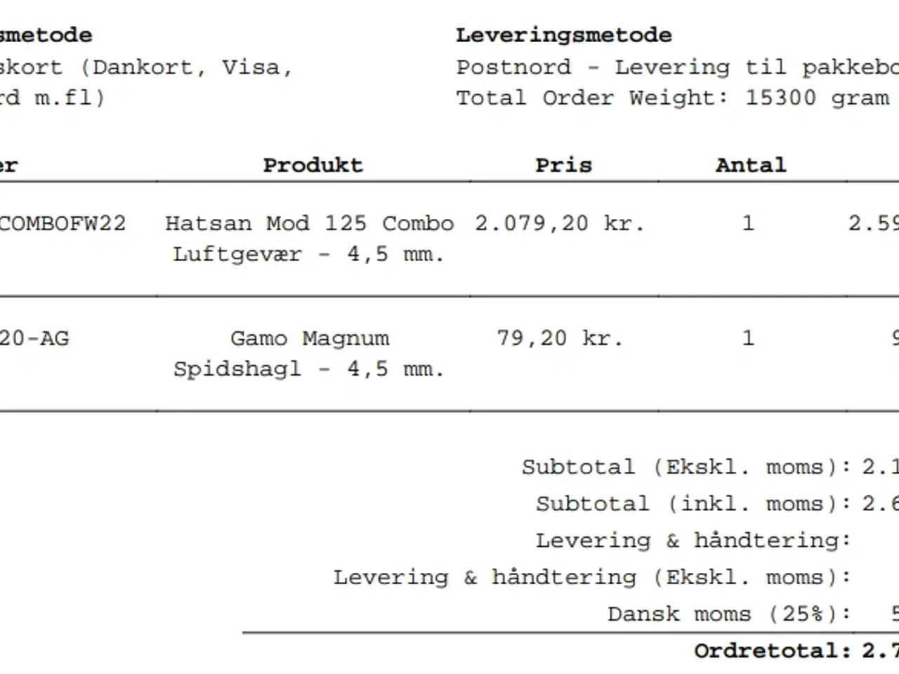 Billede 4 - Hatsan Mod 125 Combo luftgevær 4,5 mm med kikkert