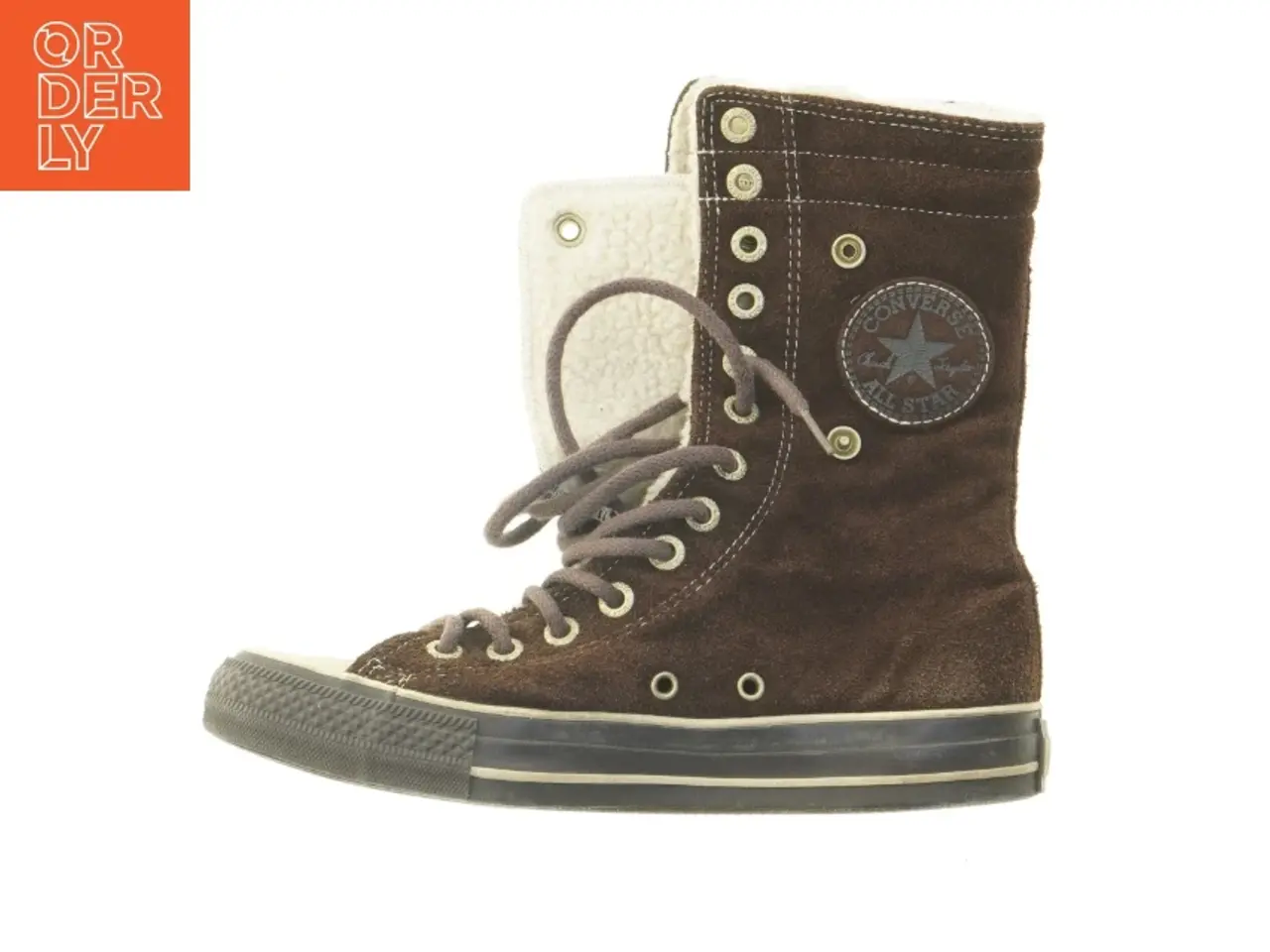 Billede 3 - Converse Allstar High-Top Nubuck LæderSneakers med lunt for (str. 37 / 4,5)