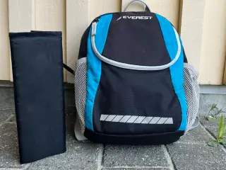 Everest rygsæk i sort og blå til barn