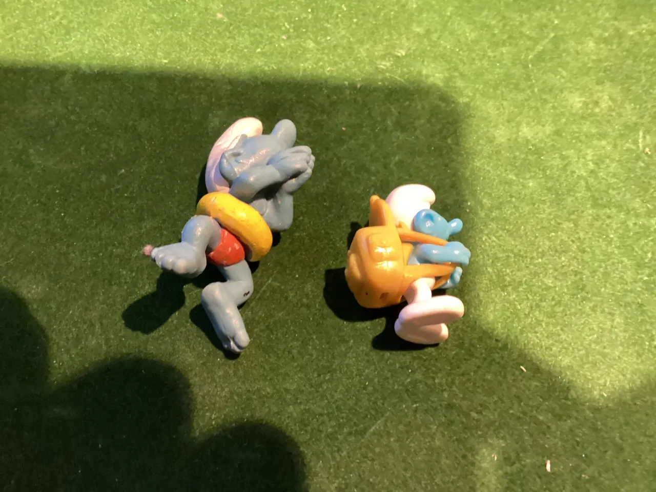 Billede 10 - Smølfer- bamse samt 6 små smølfefigurer