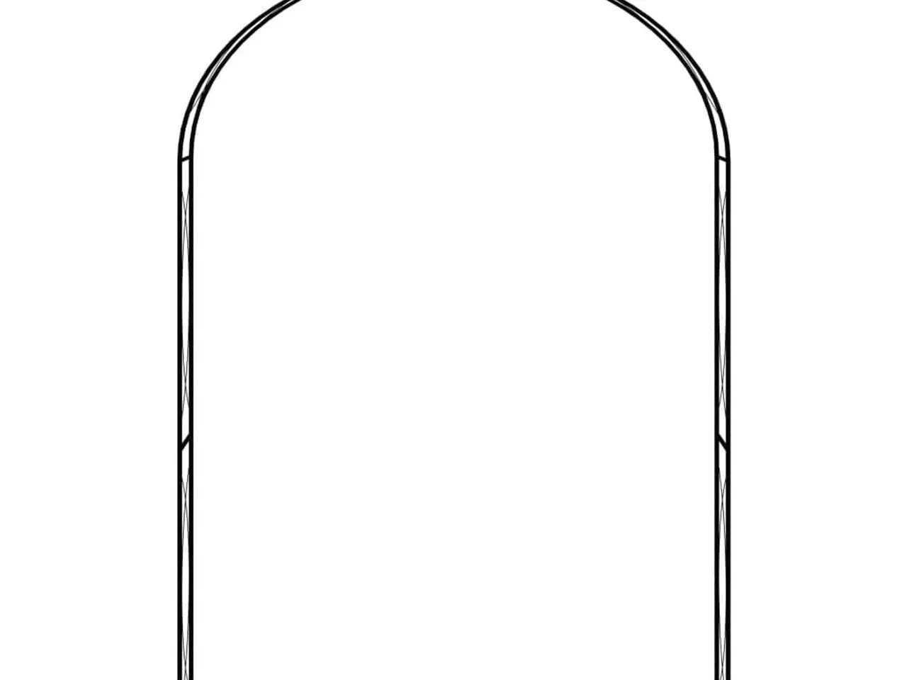 Billede 2 - Havebue i sort jern - 150 × 34 × 240 cm