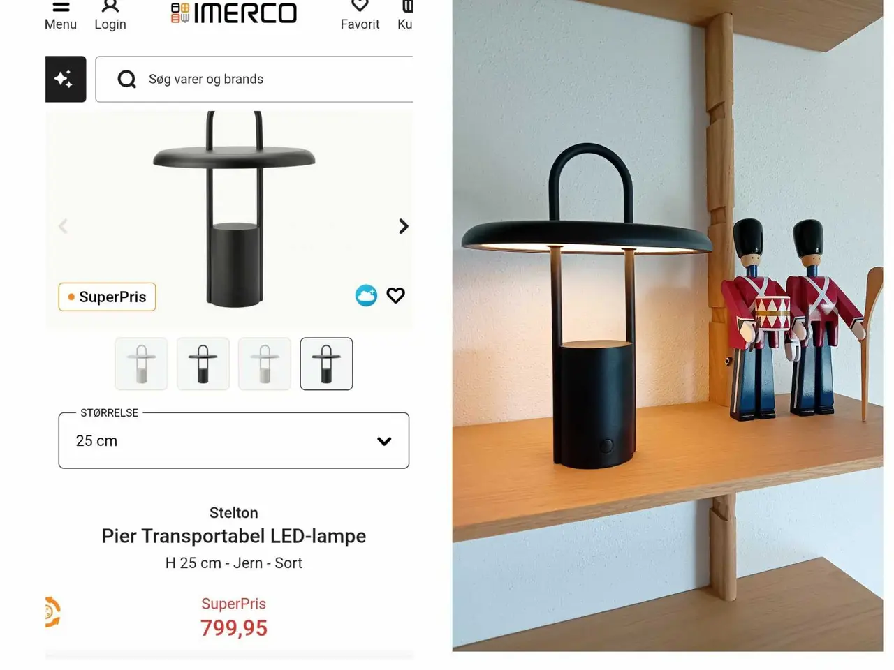 Billede 1 - Stelton Pier lampe