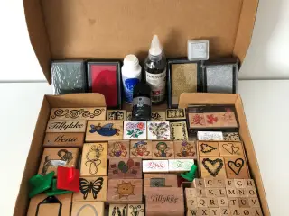 Stempel sæt inkl. stempelfarver + rensevæske