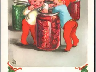 Illa - Glædelig Jul - Printed in Denmark 519/28 - Postkort - Brugt