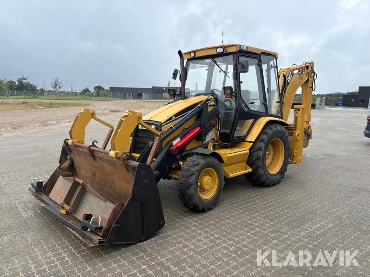 Billede 1 - Rendegraver Caterpillar 428C med tilbehør