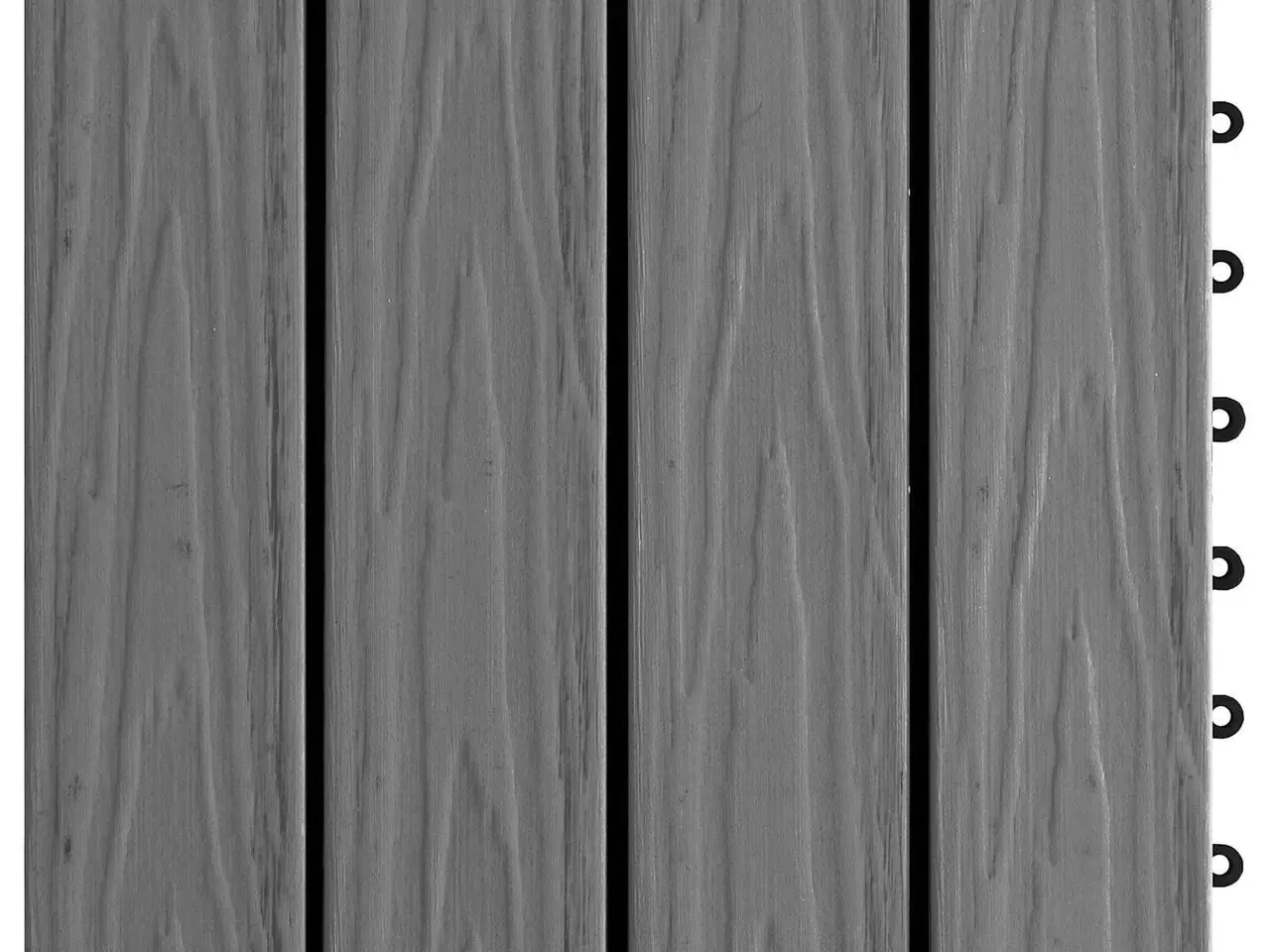 Billede 6 - Terrassefliser i WPC med 3D-design - 11 stk, grå, 30 × 30 cm