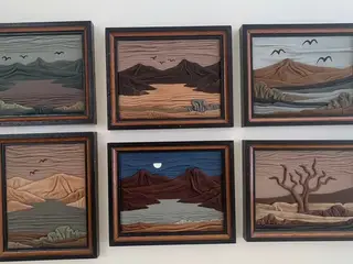 Kunst i læder, motiv: Landskab