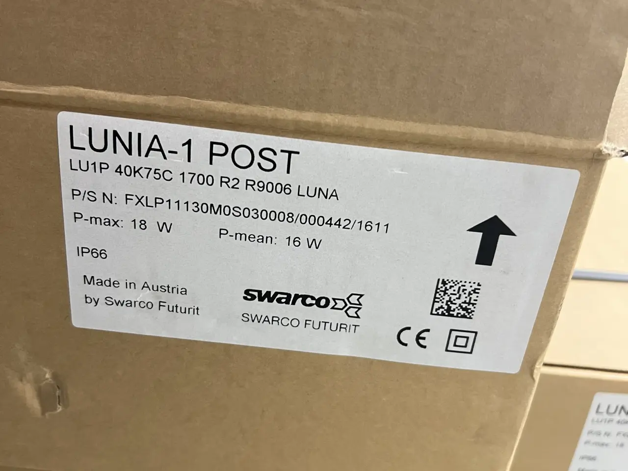 Billede 5 - Swarco Lunia 1 LED Post Lampe / Gadelampe