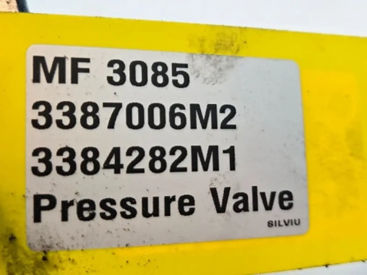 Billede 9 - Massey Ferguson 3085 Trykventil 3387006M2