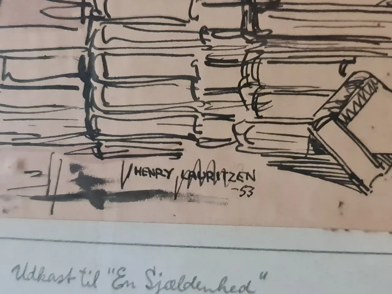 Billede 5 - Henry Lauritzen original tegning fra 1953