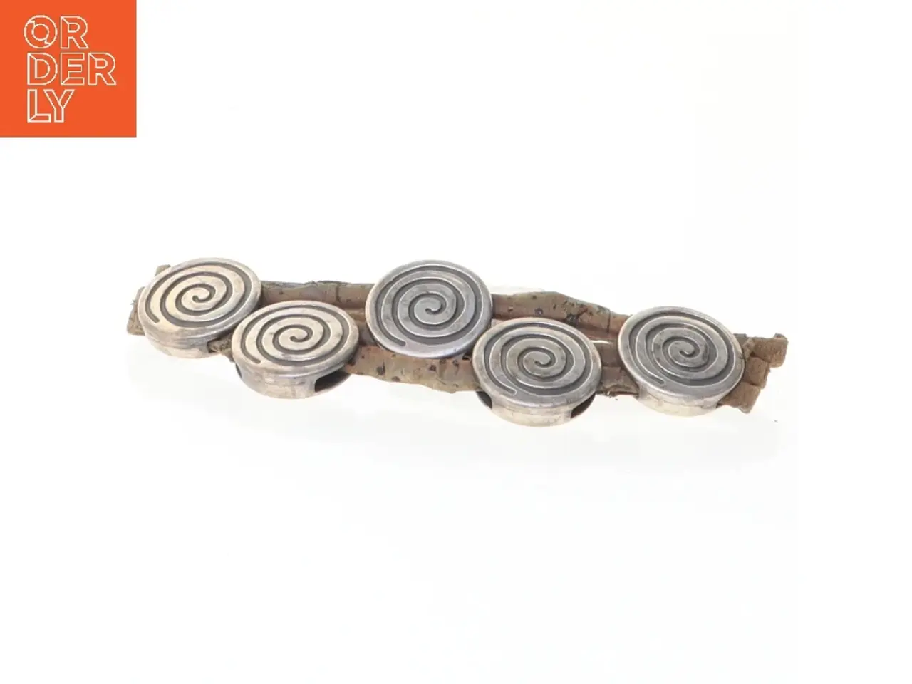 Billede 2 - Korkarmbånd med metal dekoration (str. 20 cm)