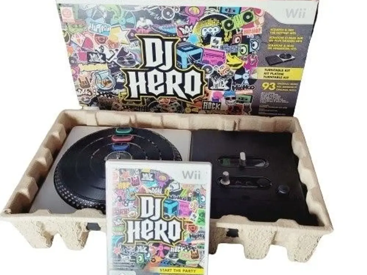 Billede 1 - ⭐️- Wii: DJ Hero Spil og Turntable i emballage