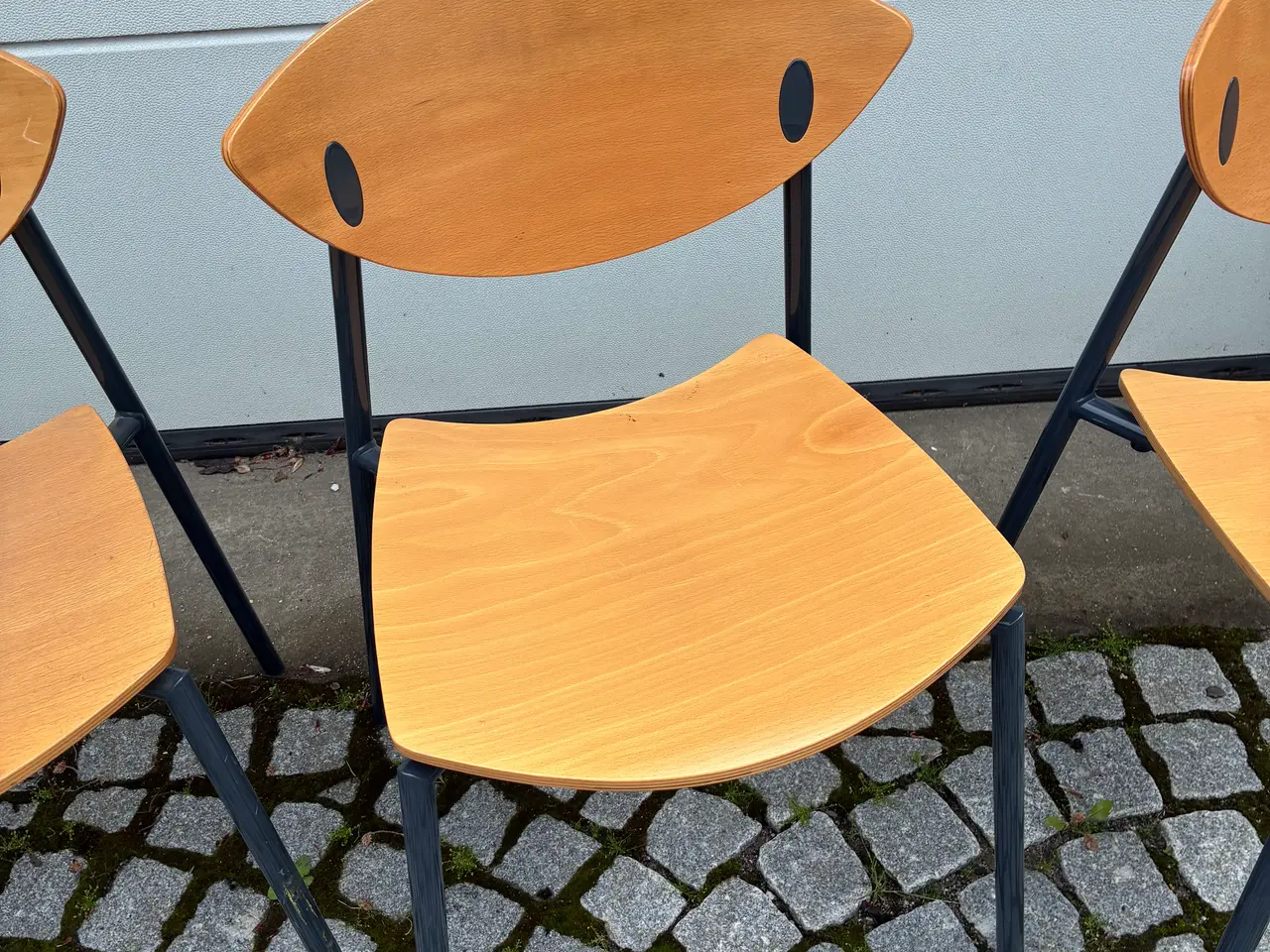 Billede 1 - 4 bøg Randers Radius stole / stabelstole