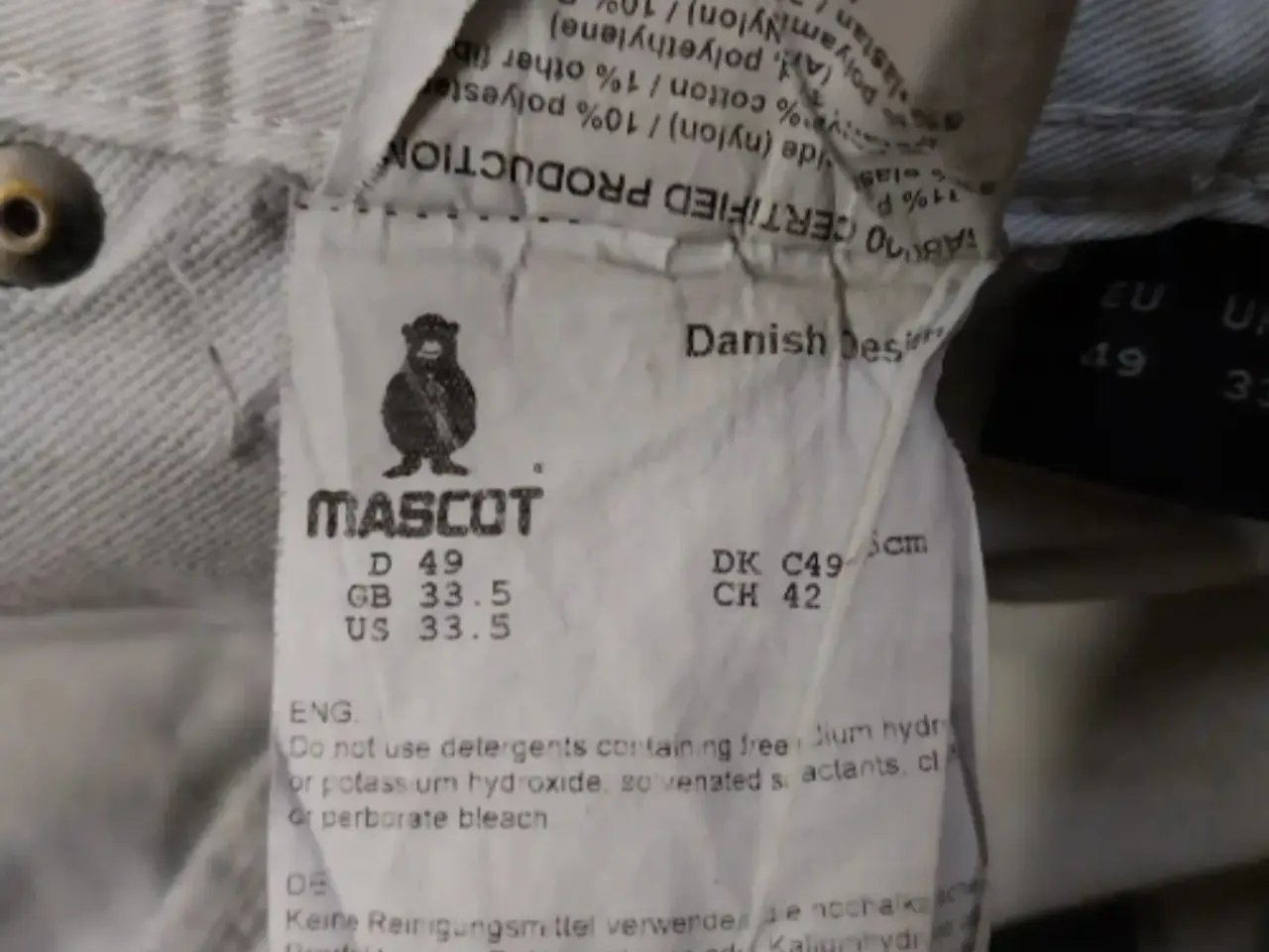 Billede 9 - Mascot arbejdsbukser str 49 