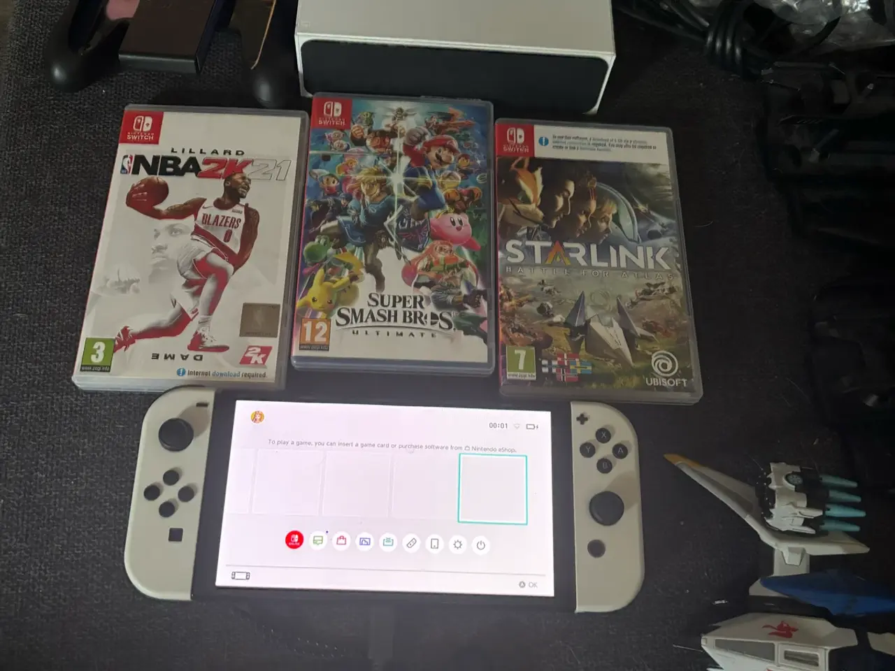 Billede 1 - Nintendo Swift Oled med tilbehør og spil 