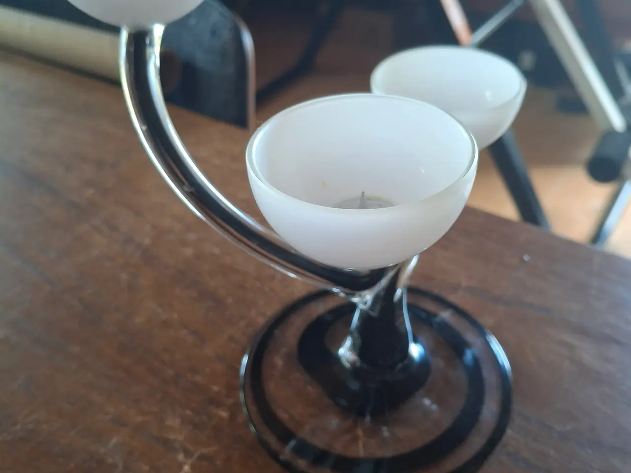 Billede 2 - Smuk tre armet glas lysestage