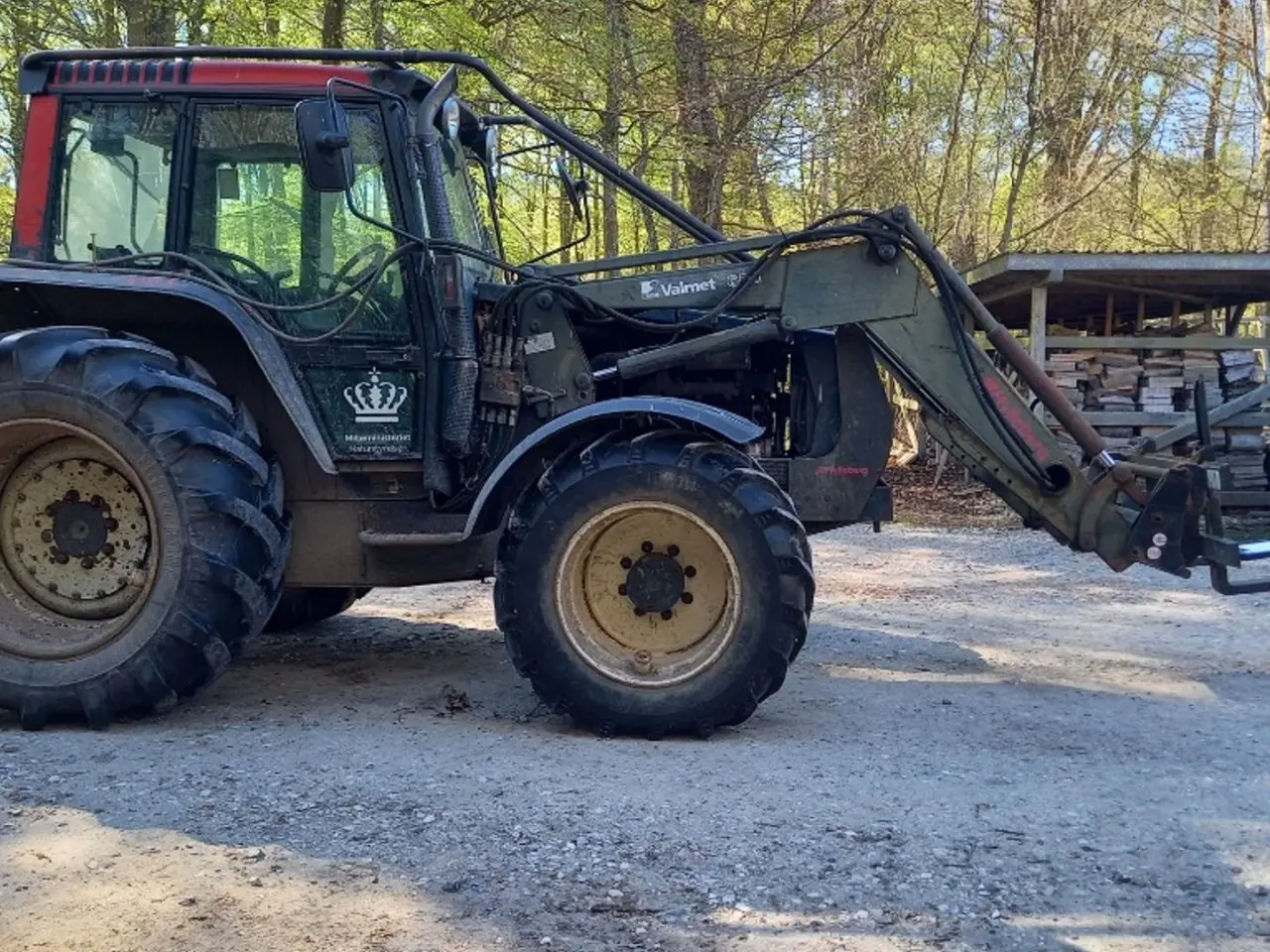 Billede 4 - Valmet 6400 4x4 med frontlæsser & skovudstyr