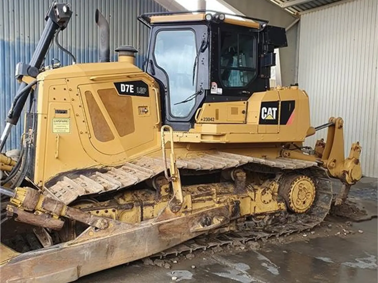 Billede 3 - Caterpillar D7E LGP - 28,5 ton - Ripper, Leica 3D GPS System - EPA
