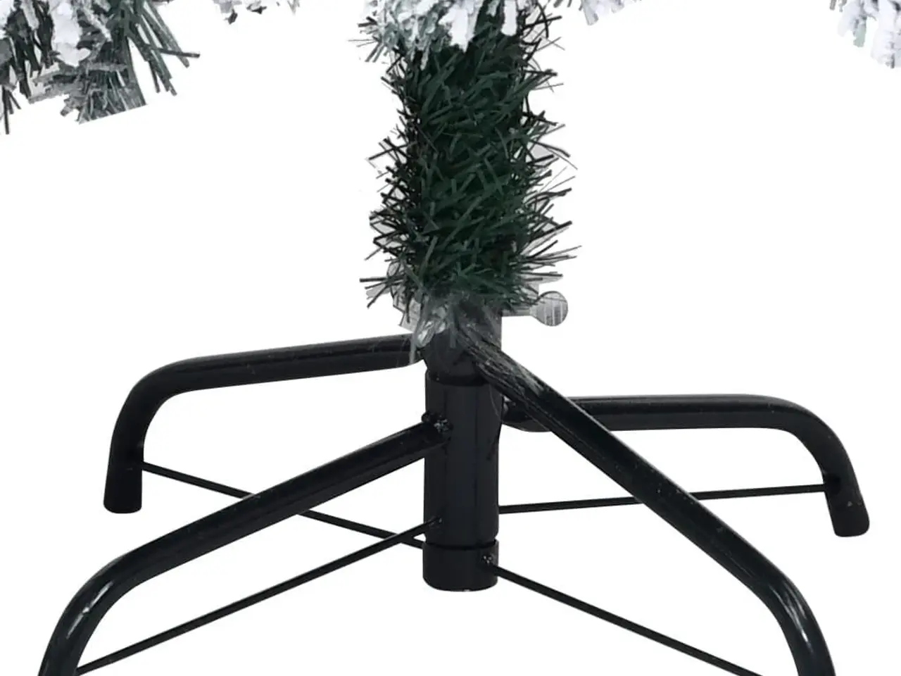 Billede 5 - Kunstigt juletræ med sne 180 cm PVC grøn