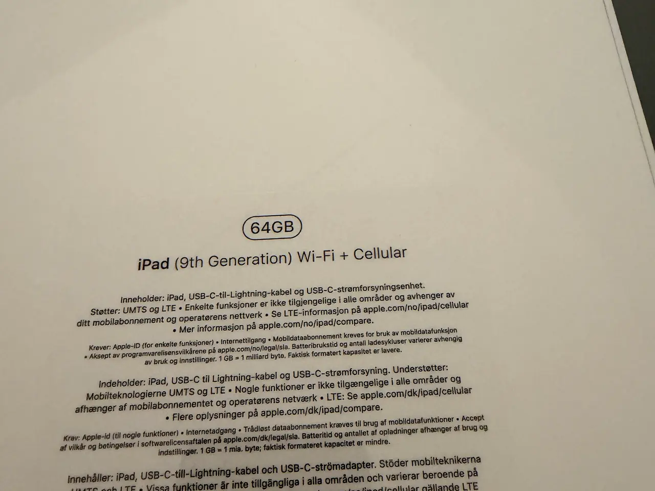 Billede 2 - Apple iPad (9. generation) 64gb wifi og cellular