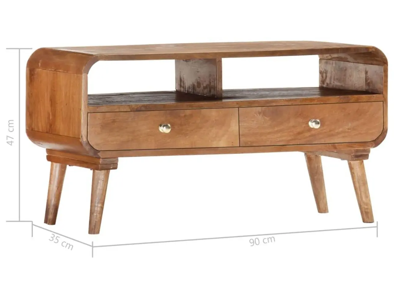 Billede 6 - TV-skab i massivt mangotræ - 90 x 35 x 47 cm