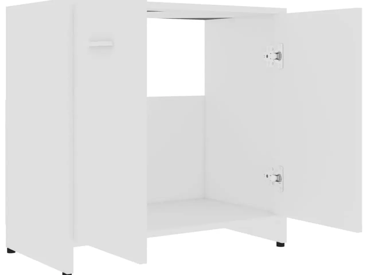 Billede 6 - Badeværelsesskab 60×33×61 cm - hvid konstrueret træ