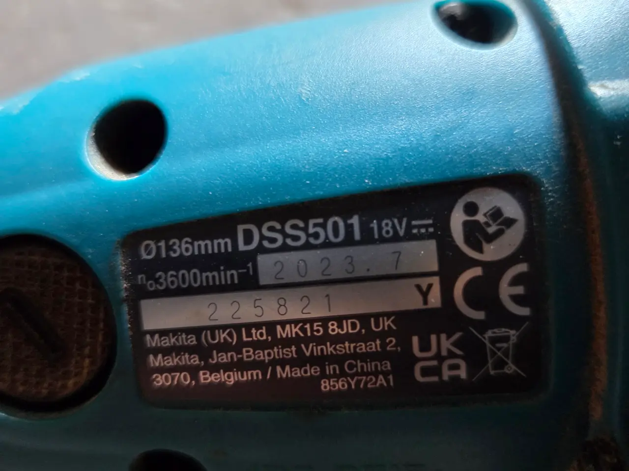 Billede 3 - Makita DSS501 18V akku-rundsav.